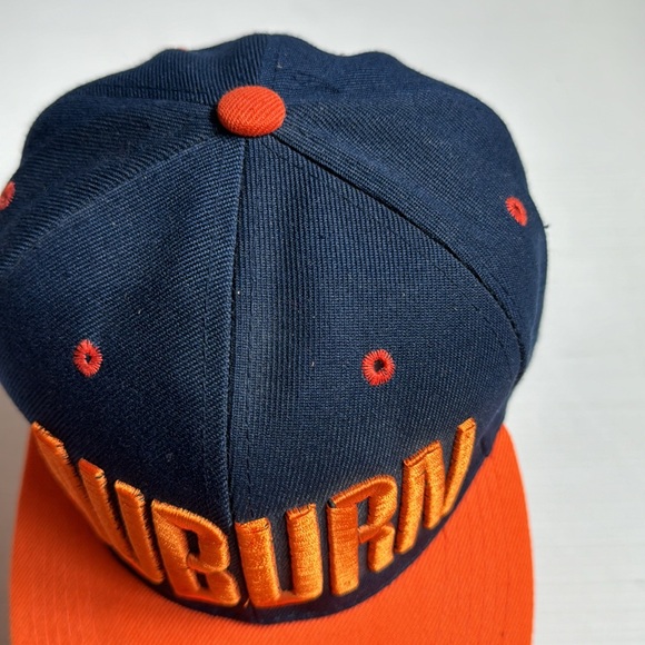 Auburn Tigers Adjustable Snap Back Baseball Style Cap Hat Block Logo All Caps - Picture 3 of 9